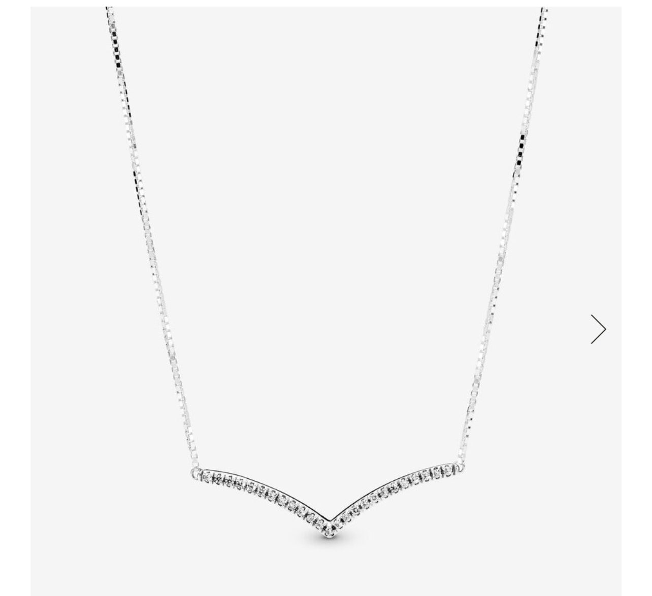 Sparkling Wishbone Necklace