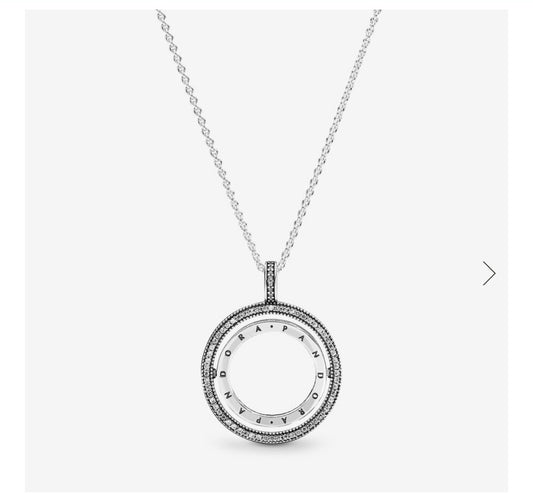 Pandora Logo Circle Necklace