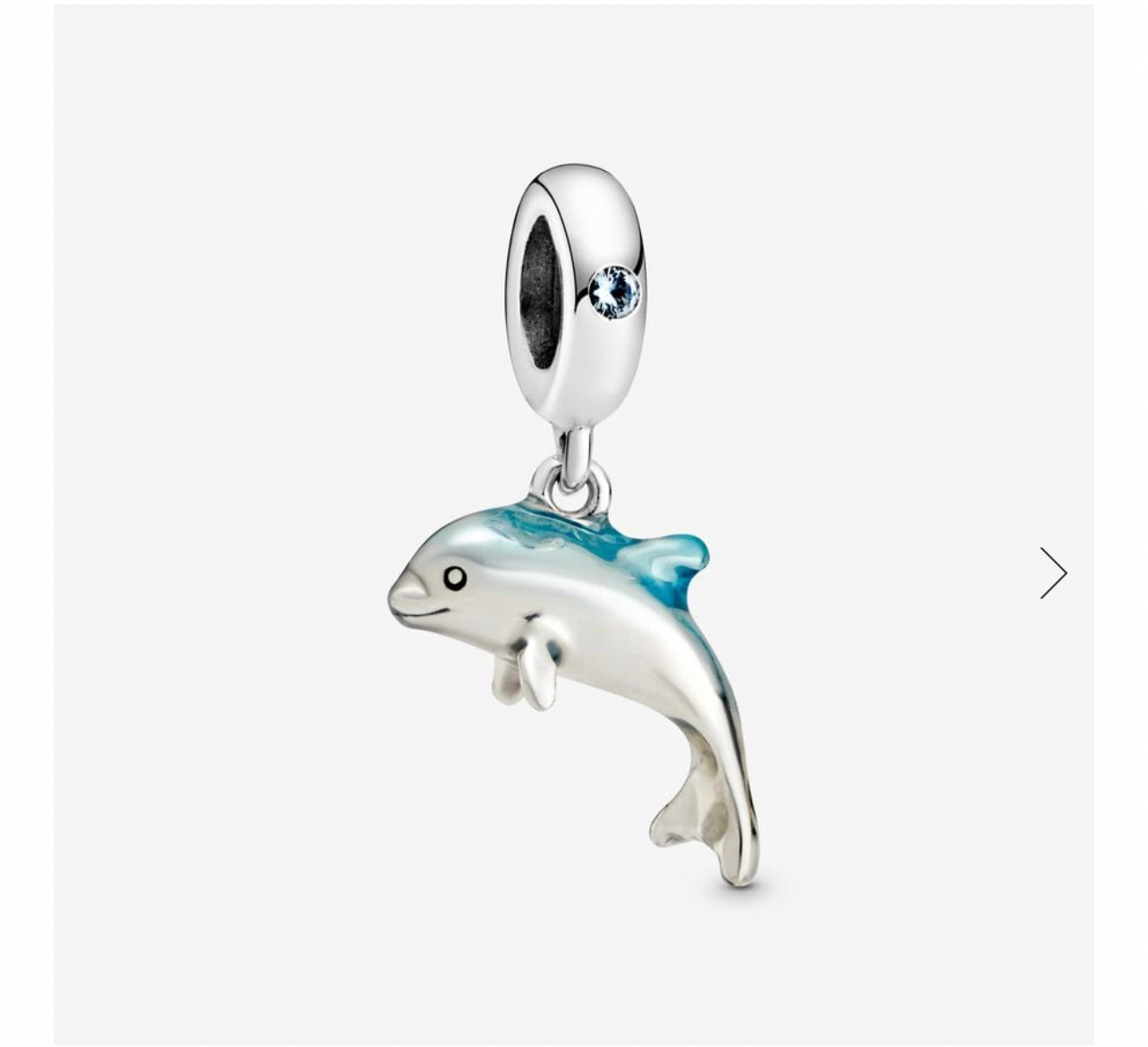 Shimmering Dolphin Charm